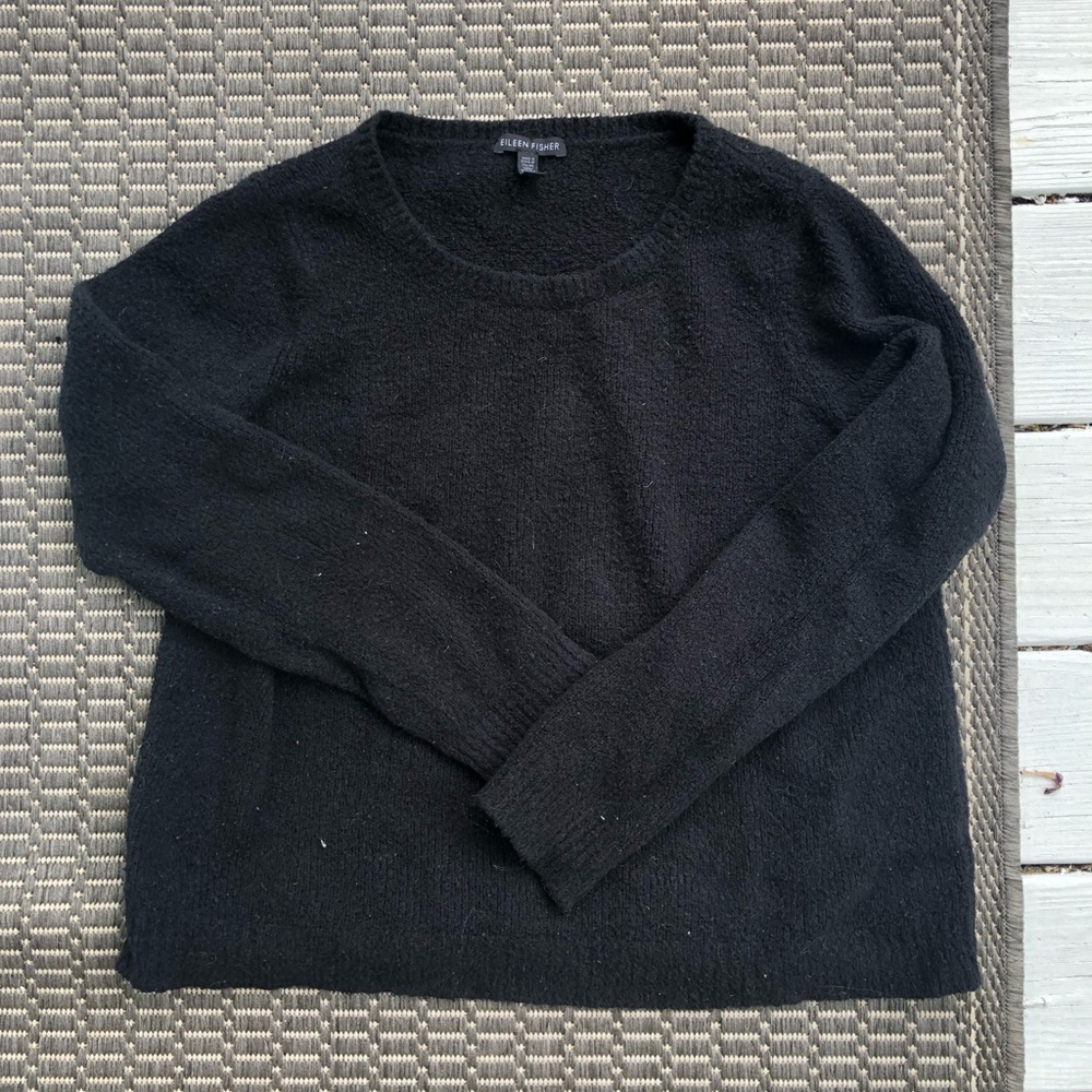 Eileen Fisher Black Soft Sweater M